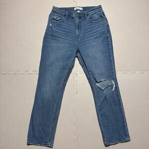 Abercrombie & Fitch Curve Love 90's Slim Straight Ultra High Rise Jeans 30 / 10S